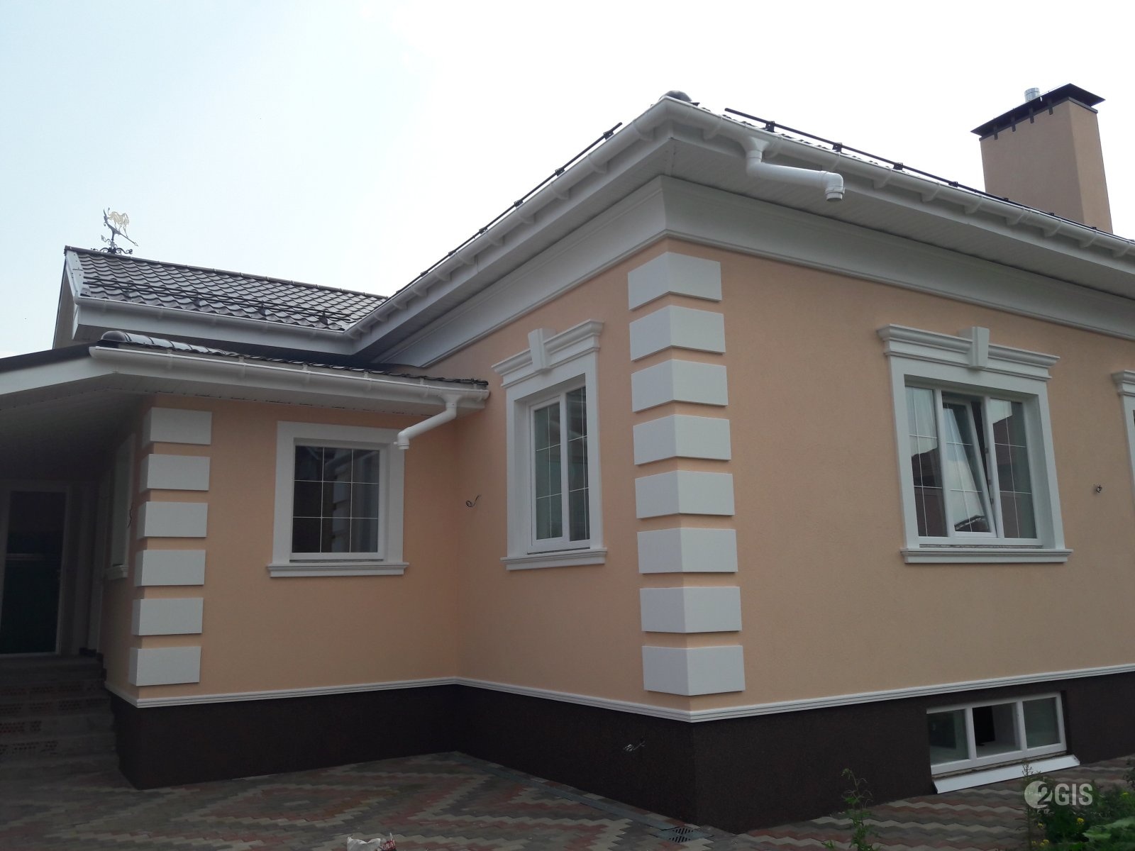 Штукатурка дома механизированным способом